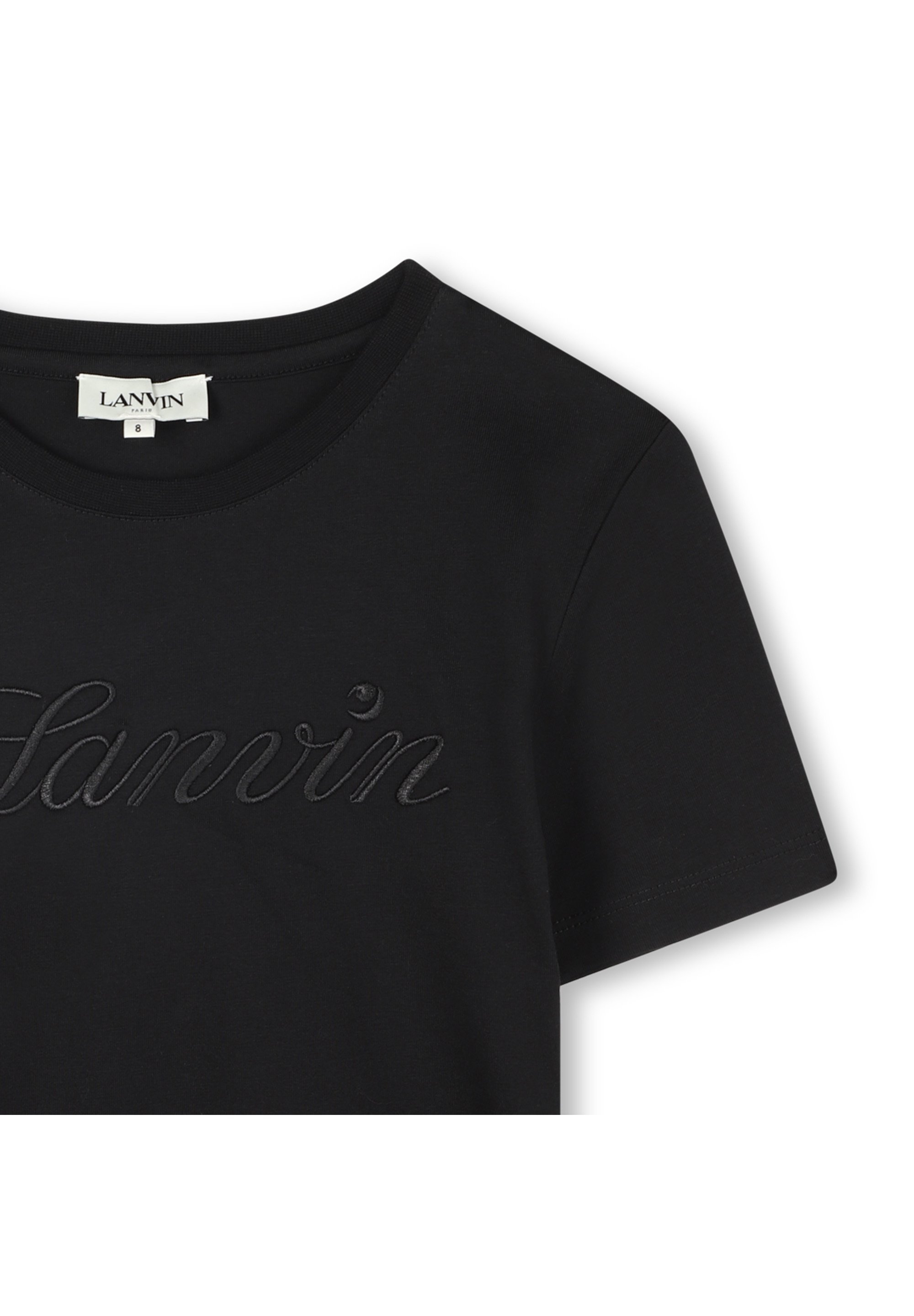 LANVIN KRÁTKÝ RUKÁV - Triko s potiskem - black