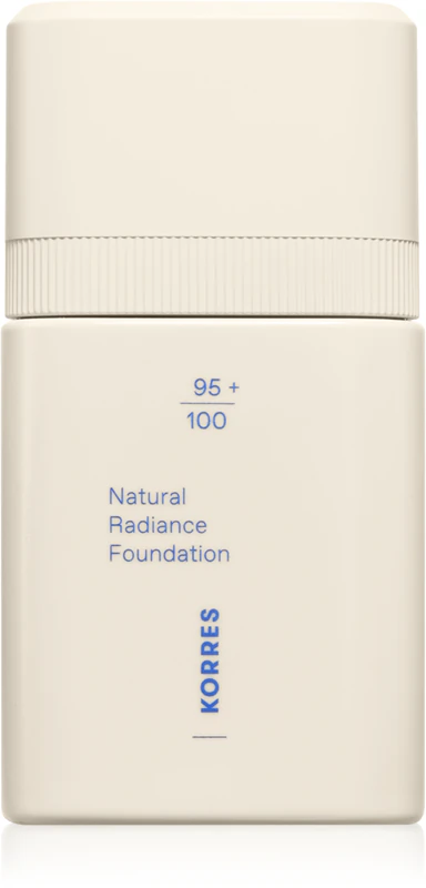 base Korres Natural Sheer Foundation é uma base leve que proporciona um aspecto natural.