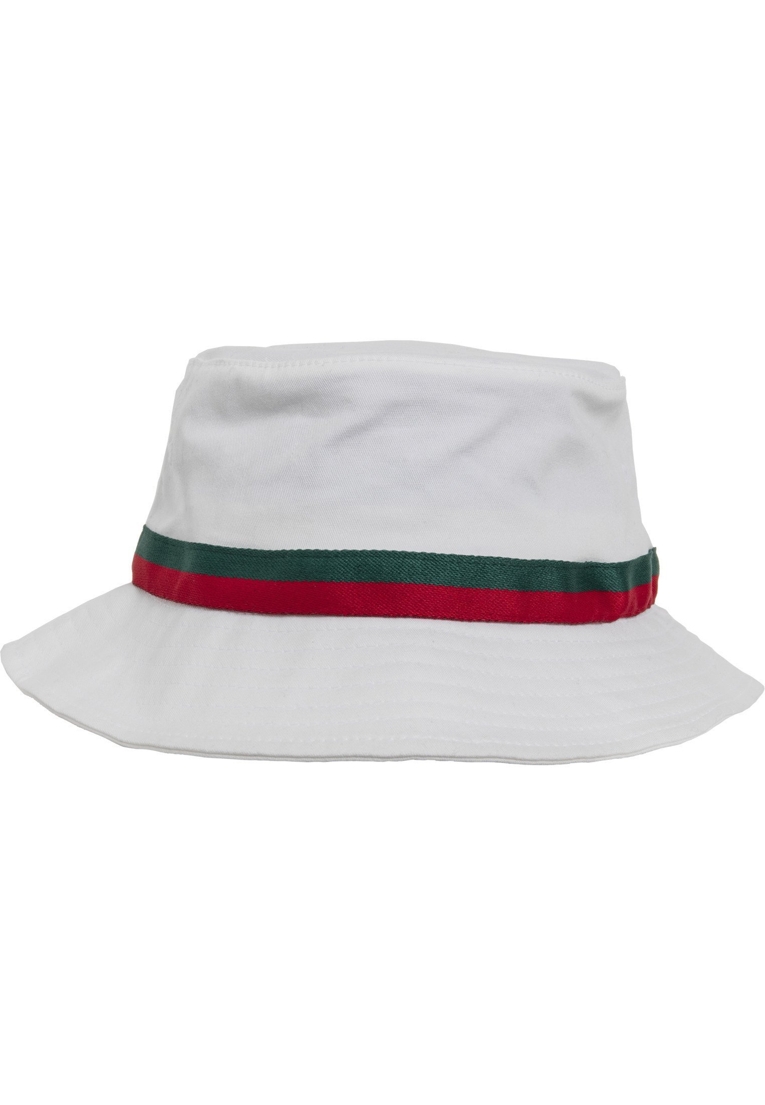Flexfit BUCKET - Pet - wit/vuurrood/groen