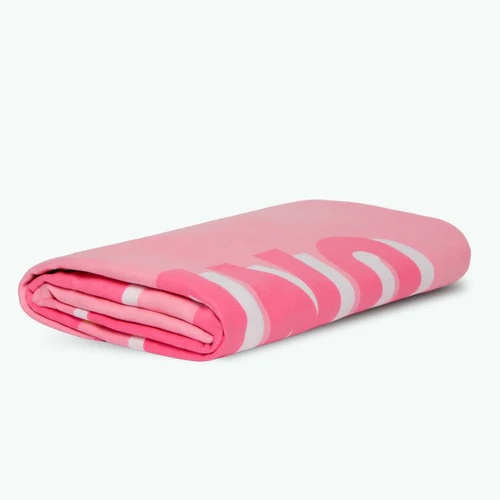 Cabaia Punta Coco - Toalla rectangular de microfibra rosa