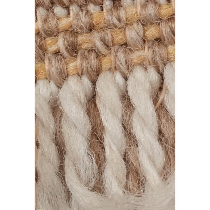 Alfombra de interior/exterior con aspecto de yute y estampado de rombos - NAZAR RUGS - 160x230 cm - Natural - Amarillo
