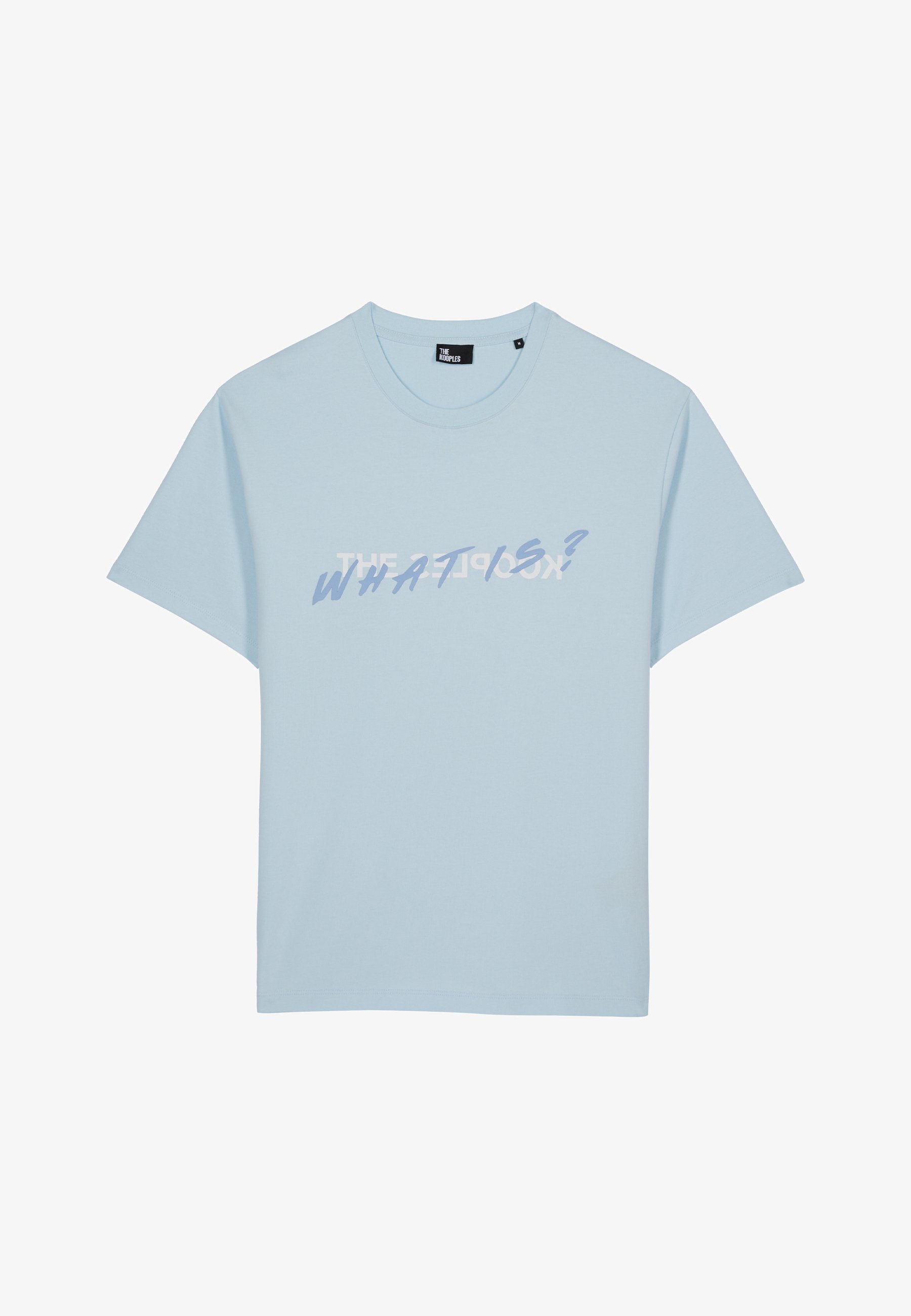 The Kooples MC - T-shirt met print - blauwe lucht