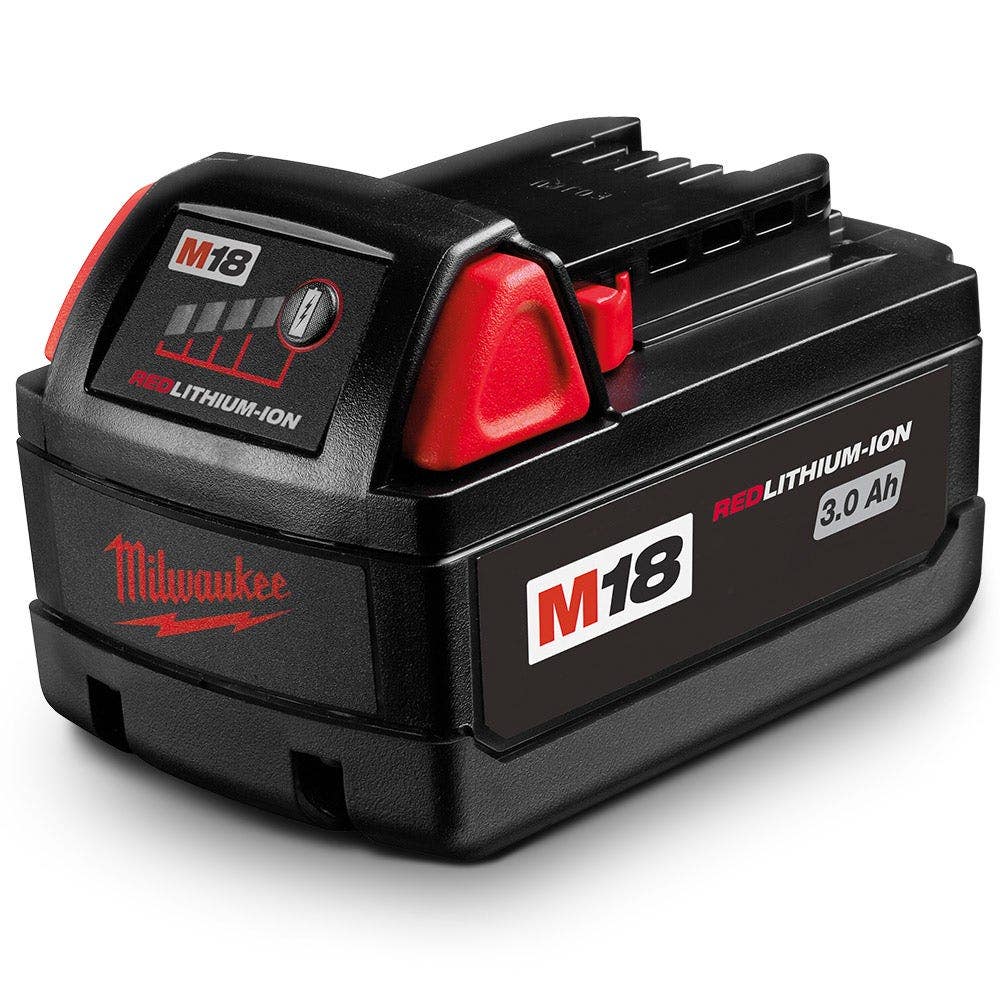 Pacote com 2 baterias Milwaukee 18V sem escova, 2 x 3,0 Ah, M18CBLPP2A-302B