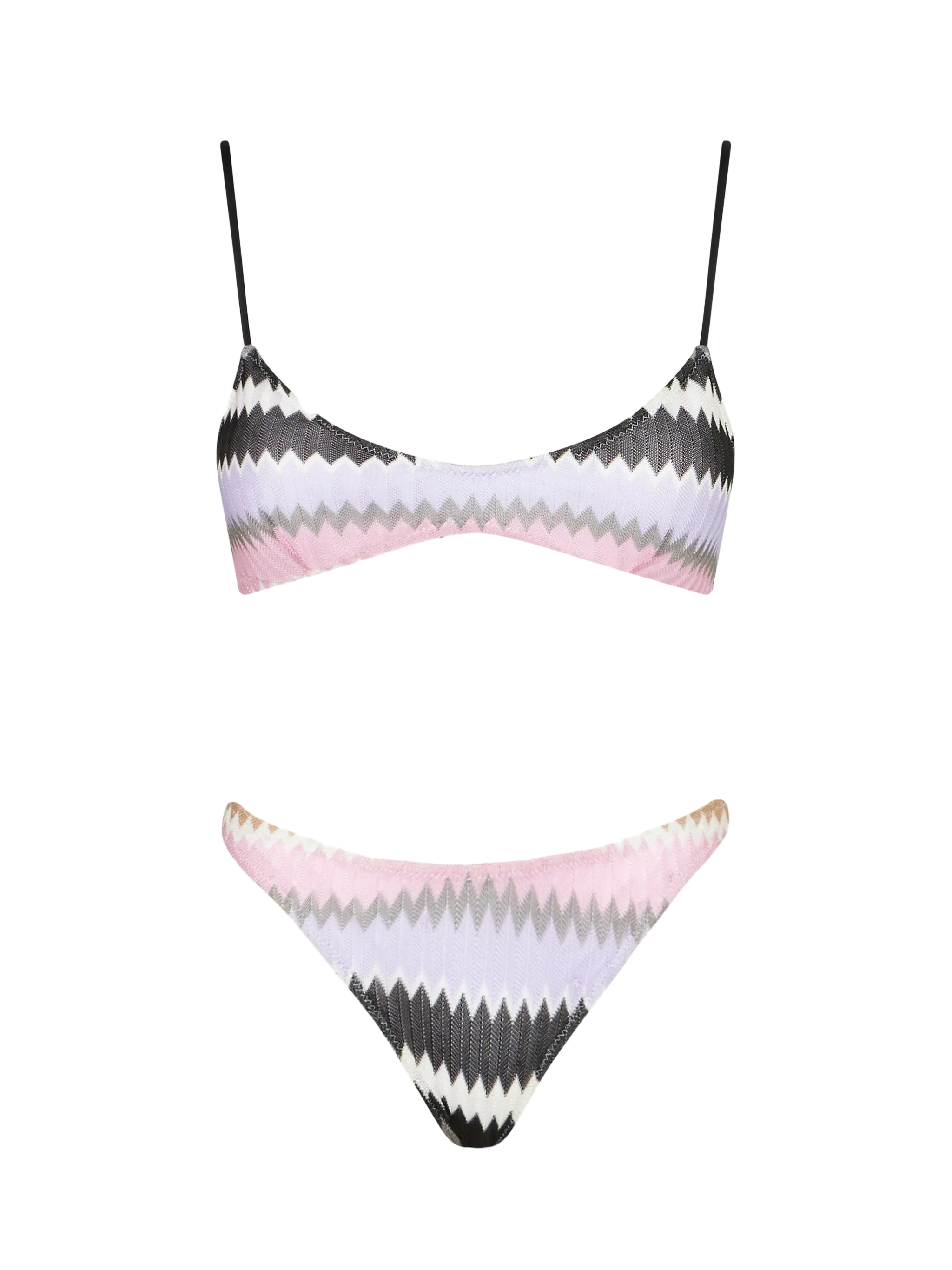 Damesbikini met chevronprint