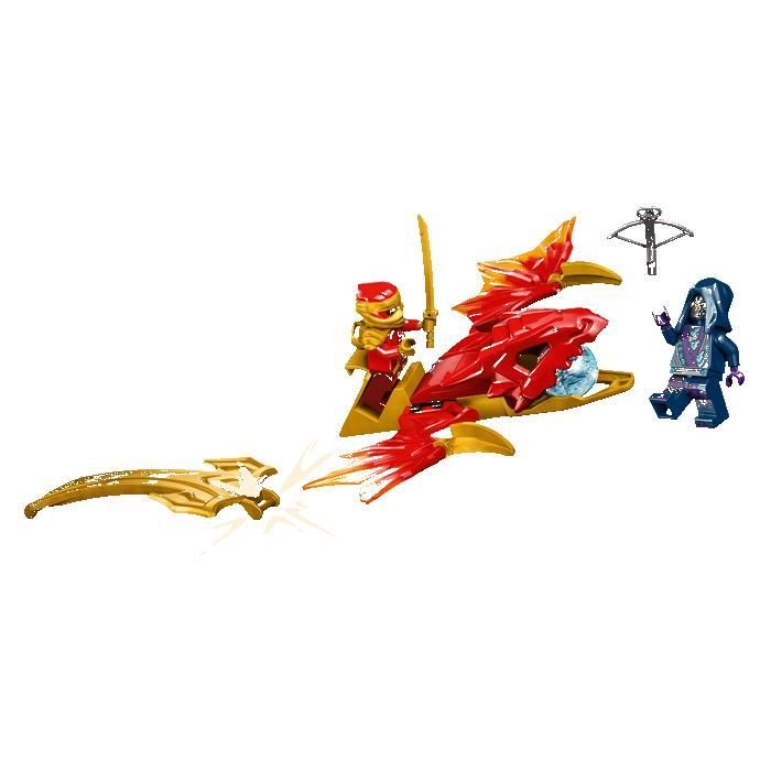 LEGO Ninjago 71801 El ataque del dragón rebelde de Kai. Regalos, juguetes y coleccionables para mayores de 6 años.