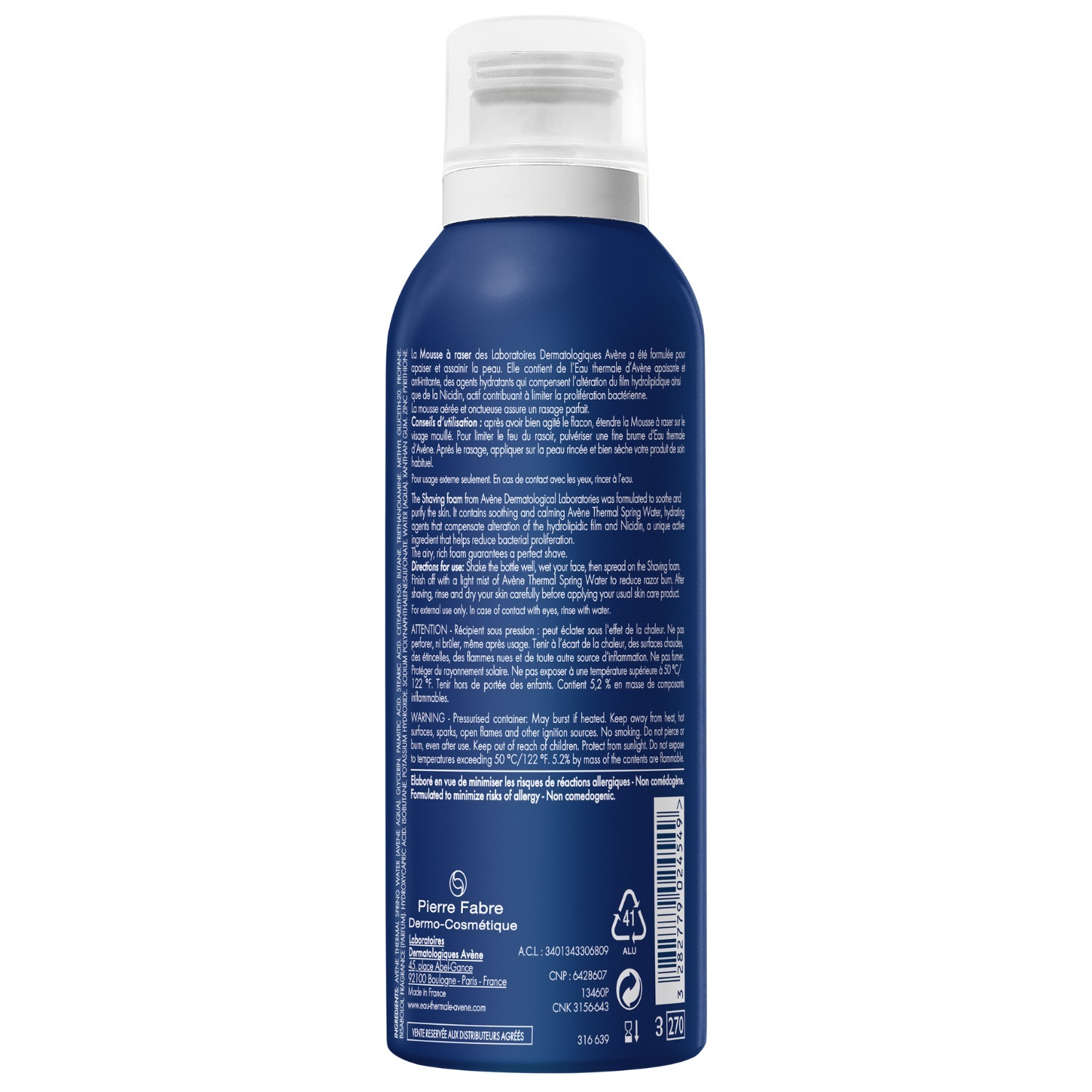Avène pjena za brijanje za muškarce - 200 ml