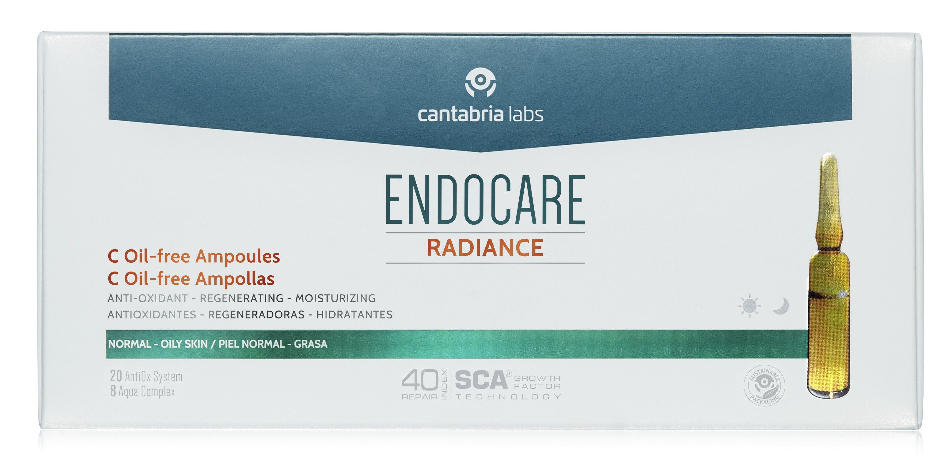 Ampulky Endocare Radiance C bez obsahu olejov Ampulky a bleskové ošetrenia