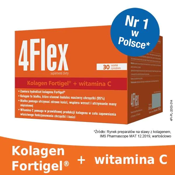 4 Flex Preparat na wzmocnienie stawów Proszek w saszetkach