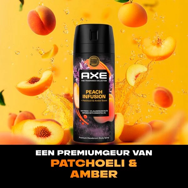Axe Fine Fragrance Peach Infusion дезодоранс спреј за тело 150ml