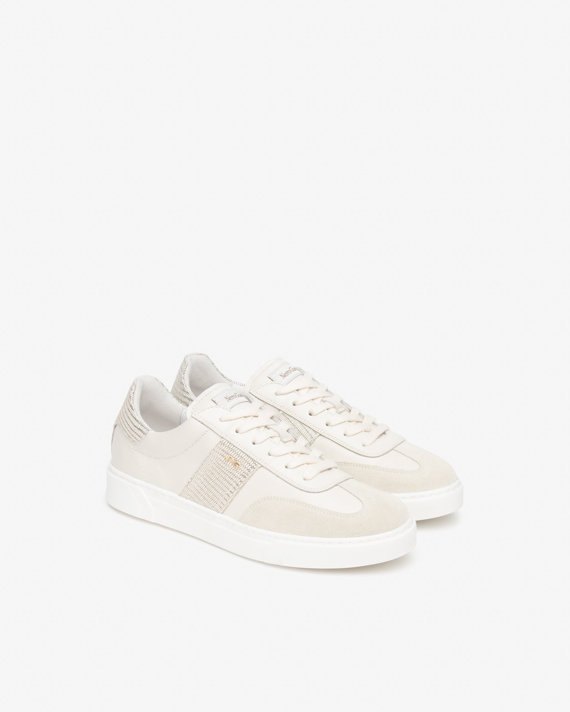 Damen-Sneaker aus Leder und Wildleder