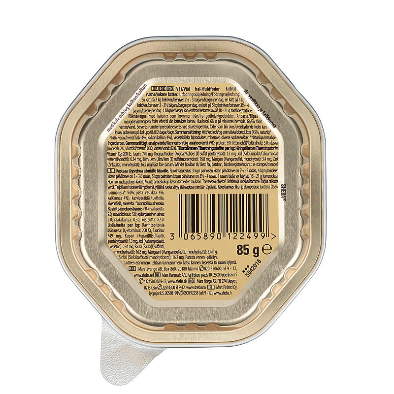Mars Kattfoder 85 g Kalvkött & Kalkon Sheba