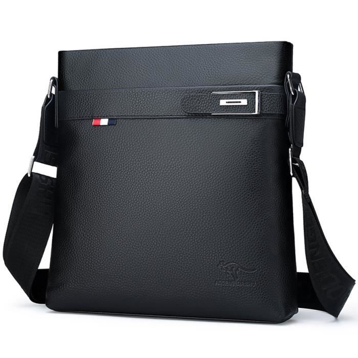 Men's Messenger Bag - Genuine Cowhide Leather - Shoulder Bag - Gifts for Men - Father's Day Gift