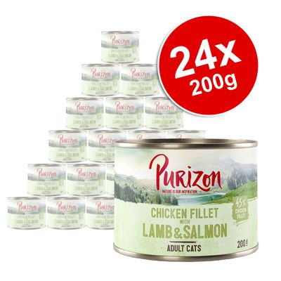 Purizon Sparpackung für Erwachsene, 24 x 200 g