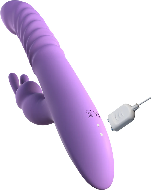 Silikonový vibrátor Pipedream Fantasy pro ni s vibračním efektem králíka a klitorálním stimulátorem