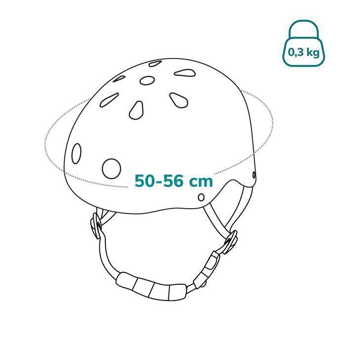 Casque vélo enfant LIONELO - 50-56 cm - Possibilité de décoration - Matériaux absorbant les chocs - Intertek - Beige