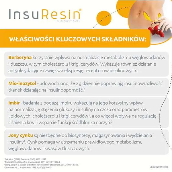 Insuresin, Preparat pomagający utrzymać właściwy poziom glukozy we krwi, Zestaw 30 Saszetek + 60 Kapsułek