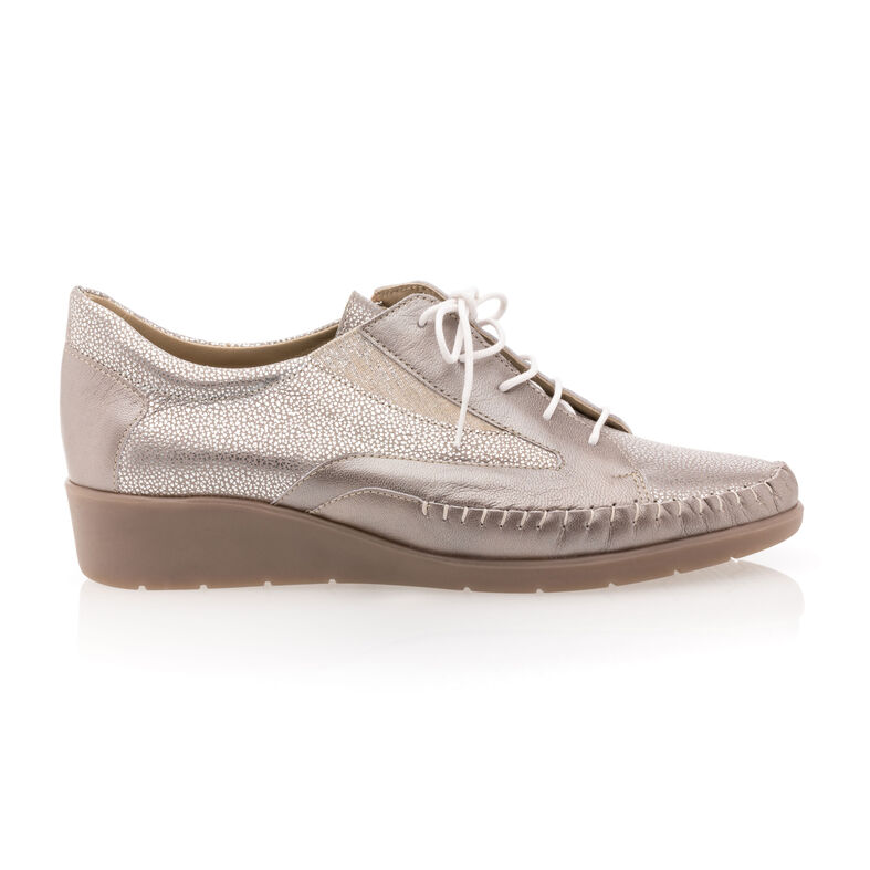 Zapatos cómodos para mujer, color gris.