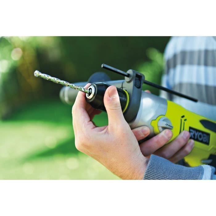 RYOBI - Taladro percutor de 1010 W - 1200-3000 BPM - 2 velocidades - Portabrocas metálico de 13 mm - Luz LED - Se suministra en maletín - RPD1010-K