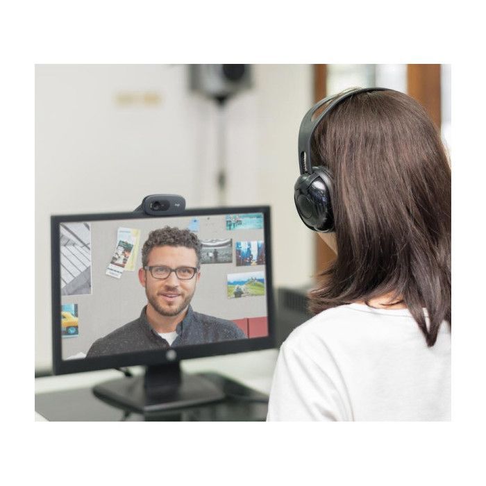 Webcam - LOGITECH - C505e - HD - Noir - Caméra HD