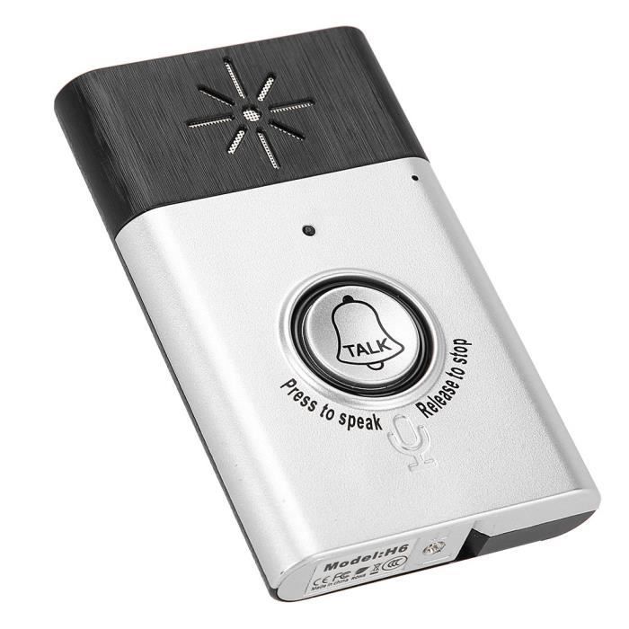 Sistema de intercomunicación inalámbrico portátil de 2,4 GHz con doble voz y conector DIN.