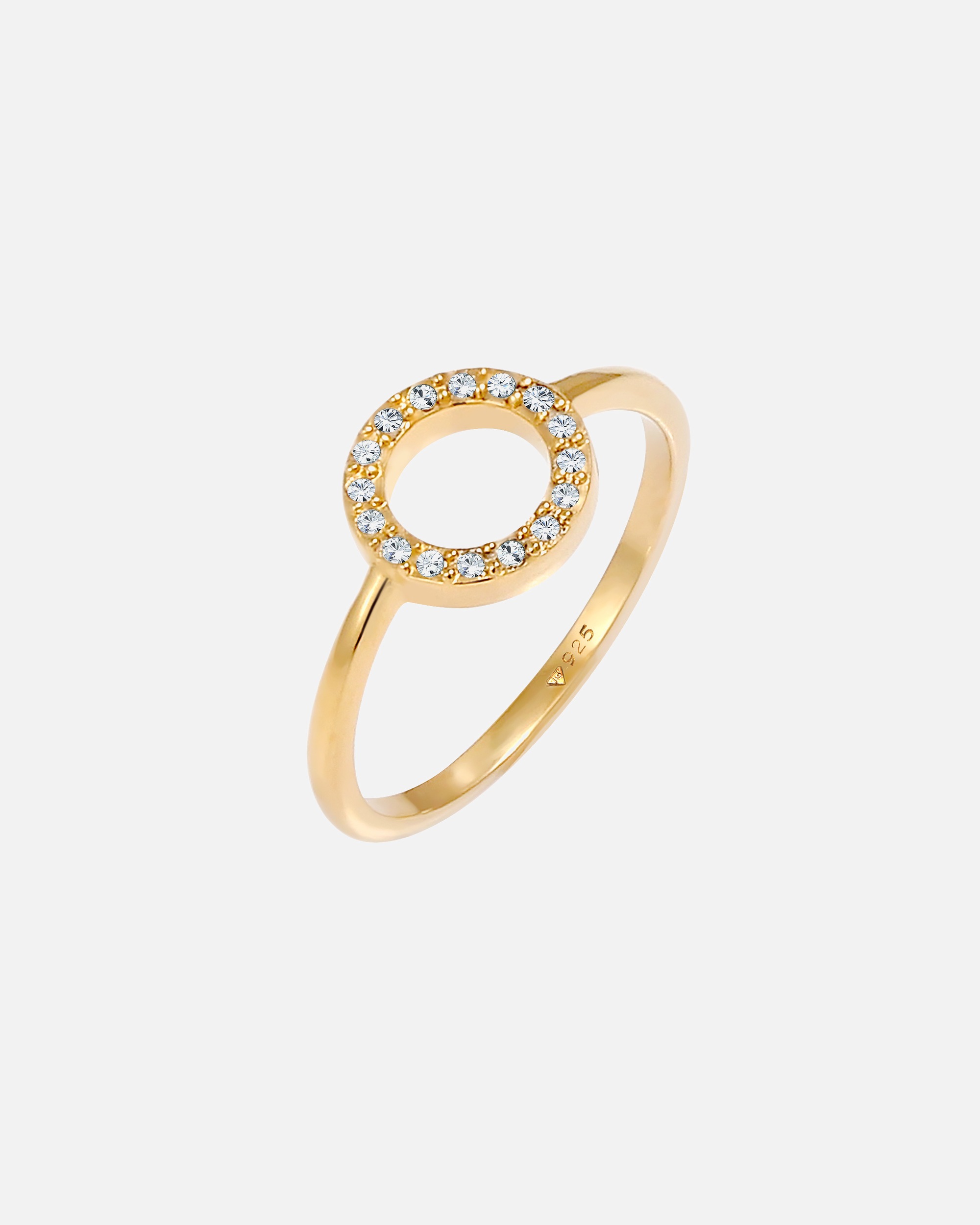 Elli Femmes Cercle Filigrane Géo avec Cristaux en Argent Sterling 925