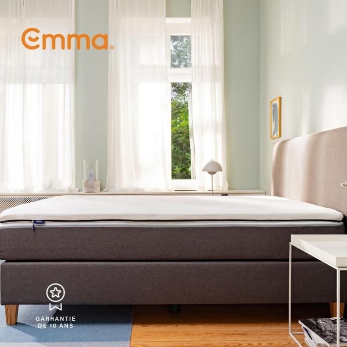 Emma | Emma Original Mattress Topper 140x200 cm | Softness | Customizable Comfort | Washable Cover | 6 cm Extra