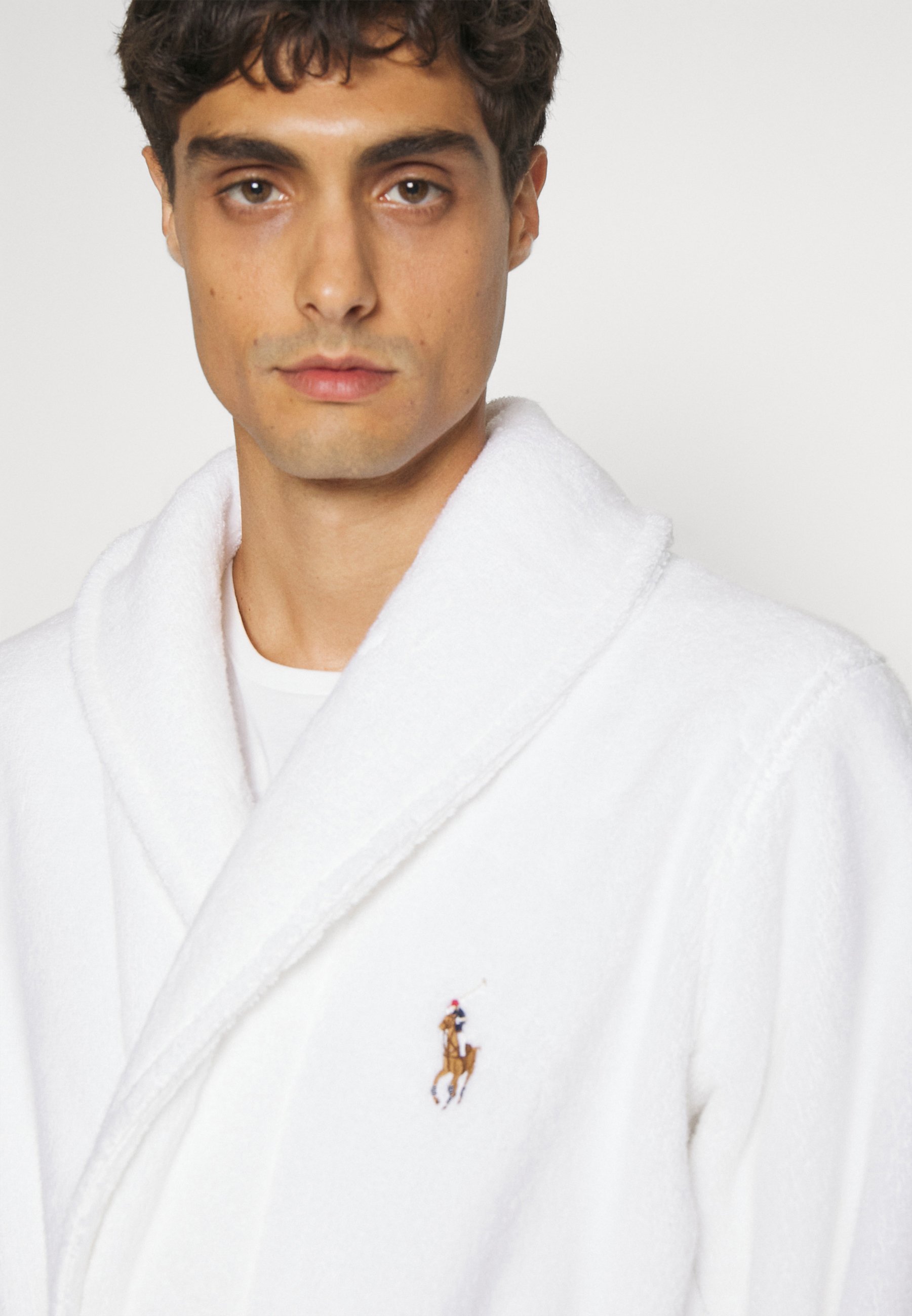 Polo Ralph Lauren SHAWL LOUNGE ROBE - Badjas - wit