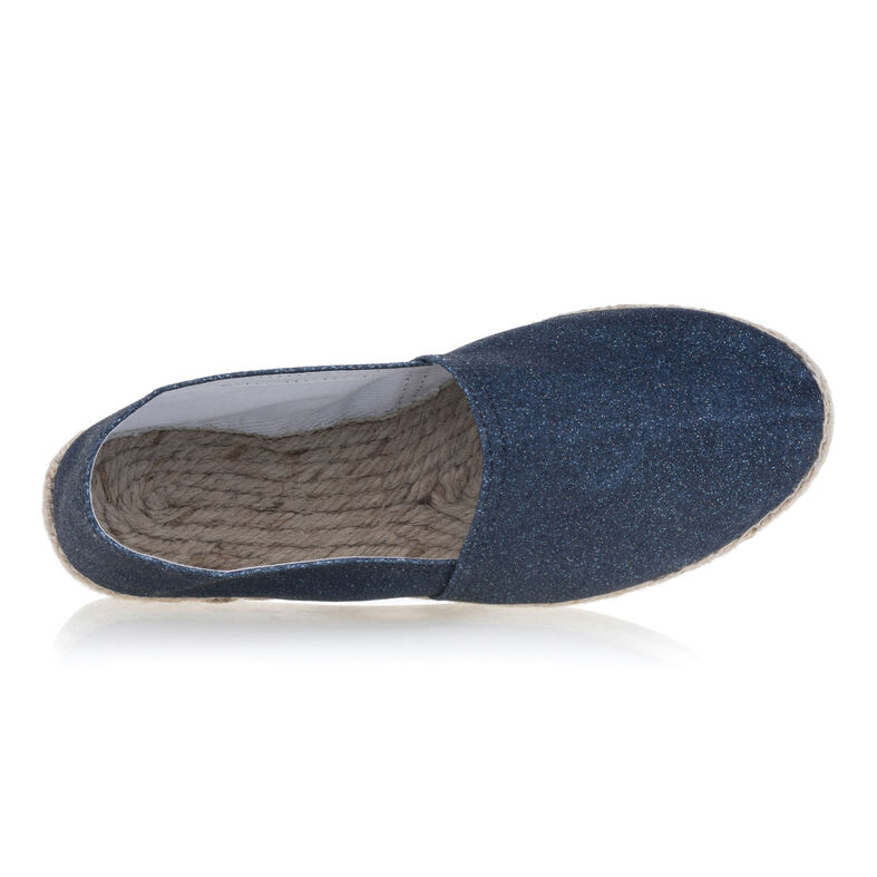Blå espadriller med tausåler til dame