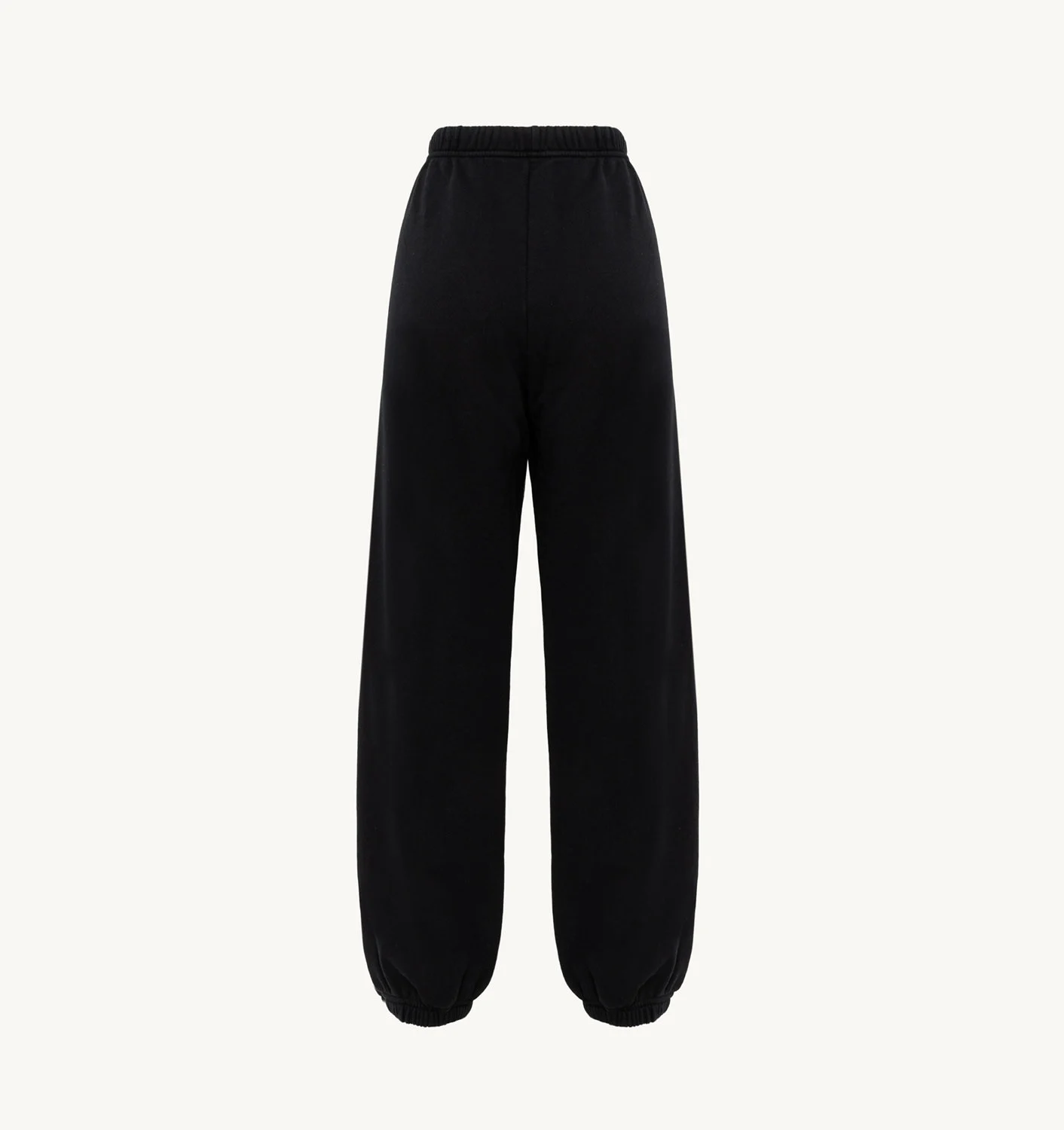 PANTALONI JOGGER NEGRI DIN JERSEY DE BUMBAC