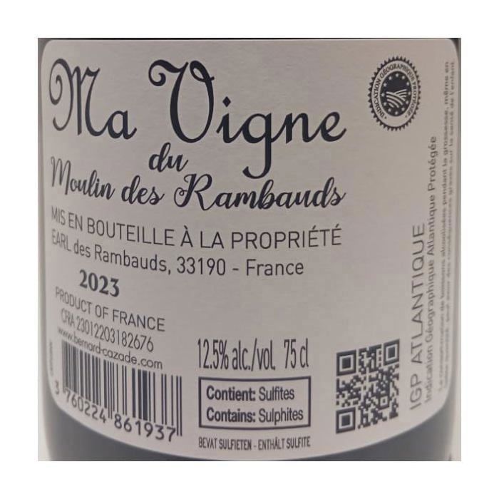 Malbec - Syrah 12% - Moulin des Rambaud 2023 