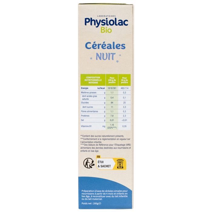 Physiolac Bio-Nachtbrei 200 g