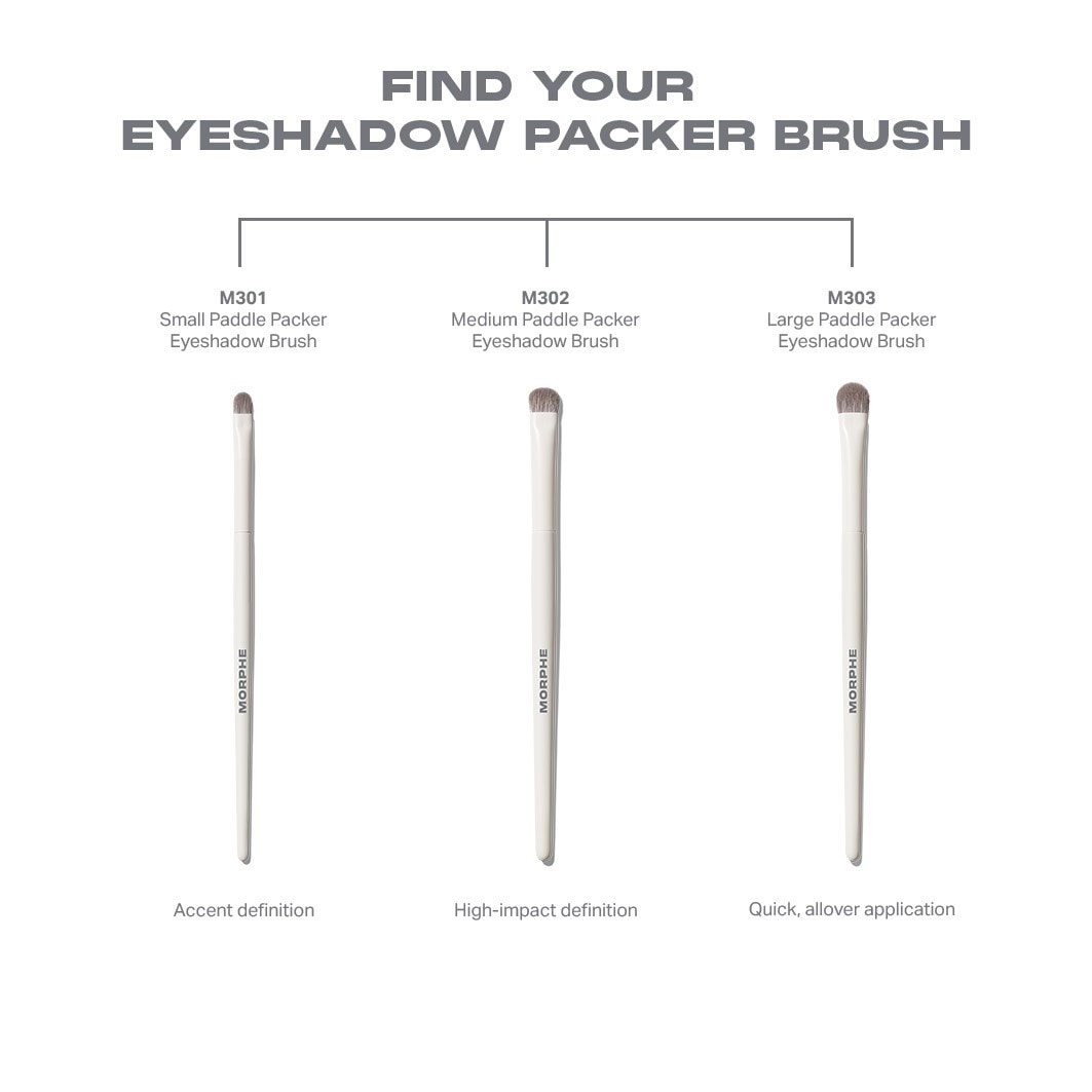 Pennello per ombretto Morphe M303, pennello grande a paletta - 1 pezzo