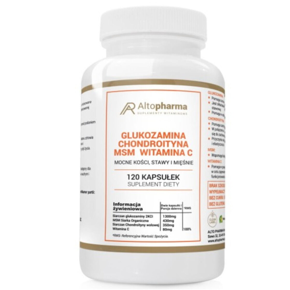 Altopharma Glukozamin Kondroitin MSM Vitamin C
