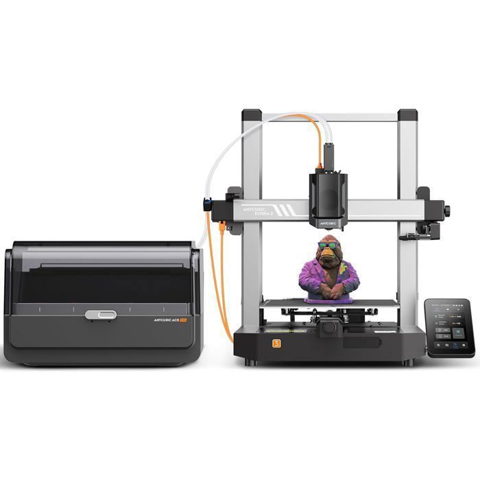 Imprimante 3D FDM - ANYCUBIC - Kobra 3 Combo - Vitesse 600 mm/s - Multicolore - Détection d'obstruction
