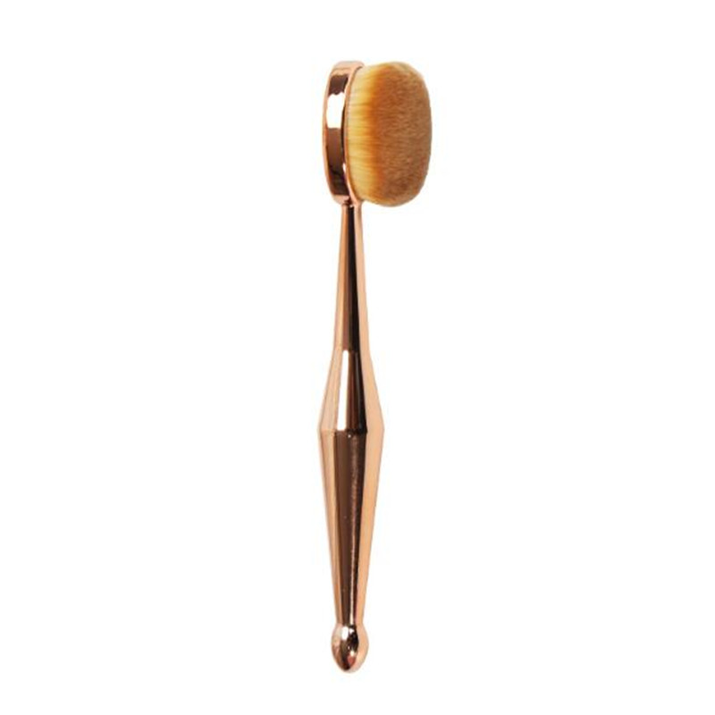 Pincéis de Maquiagem 1 UNIDADE Escova de Dentes O Novo Pincel de Maquiagem Sereia Pincéis Ovais para Base Um Conjunto Ouro Rosa Dropshipping