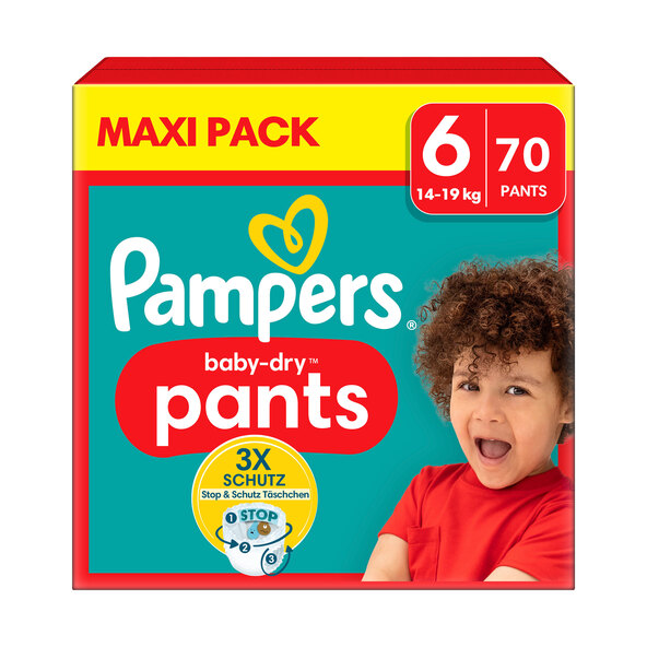 Baby Dry Pants, Gr. 6 Extra Large, Maxi Pack, 2er Set