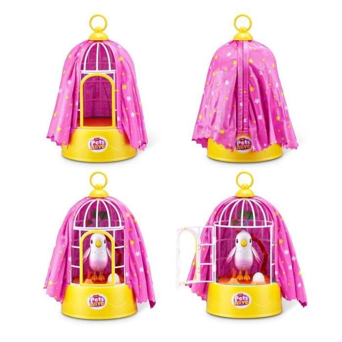 Uccellino interattivo - PETS ALIVE - Polly Magic Bird - Reagisce al tocco - Canta e si muove - Età 3+