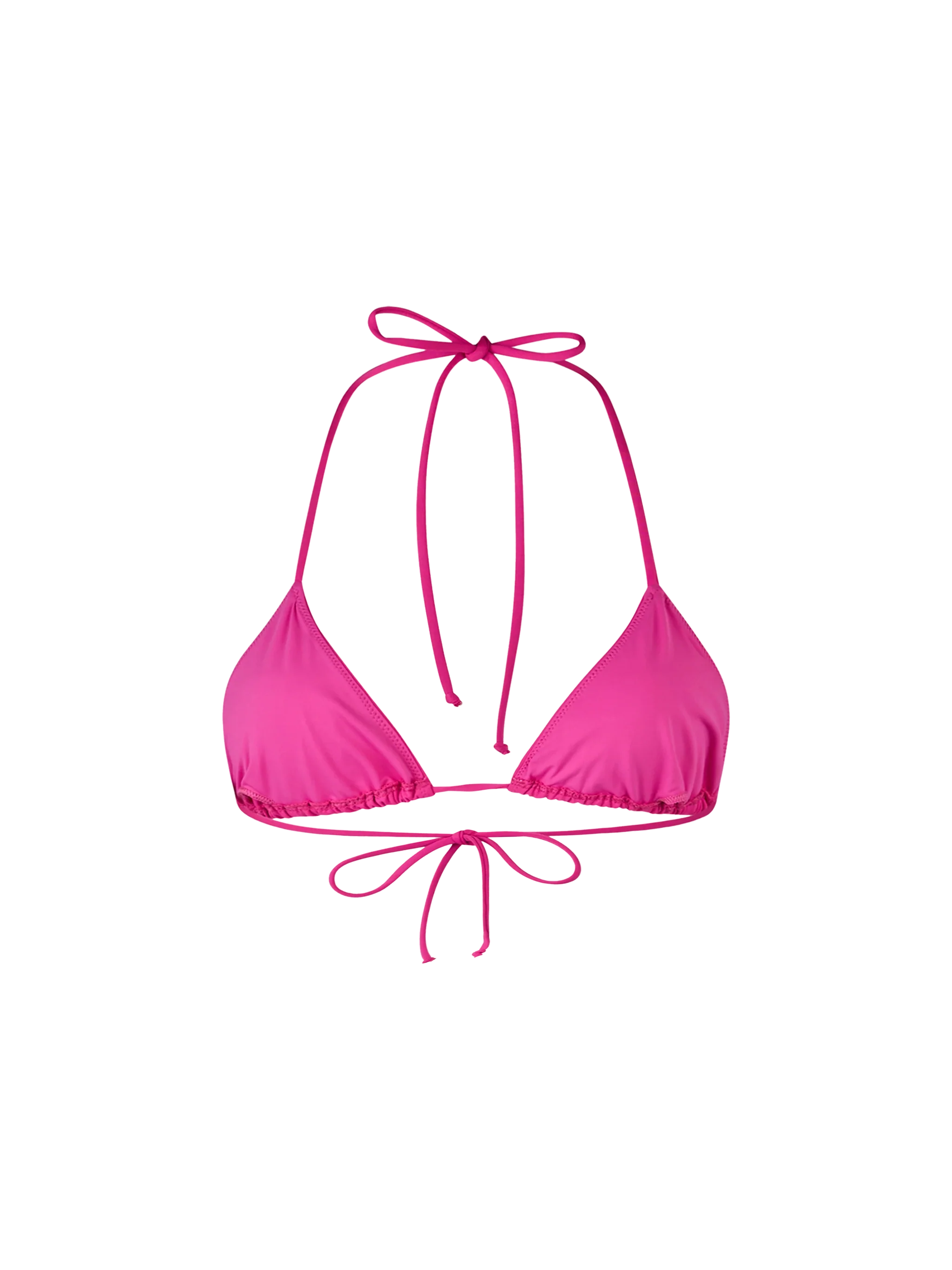 Leah damesbadpak met driehoekige top in fuchsia
