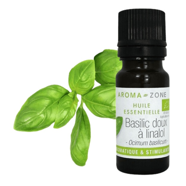 Aceite esencial de linalol de albahaca dulce orgánica