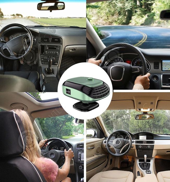 INN-autonlämmitin 24 V 150 W 1,4 m 360 astetta pyörivä lanka, sulatus, huurteenpoisto, lämmitys, jäähdytys, sopii suuriin ajoneuvoihin