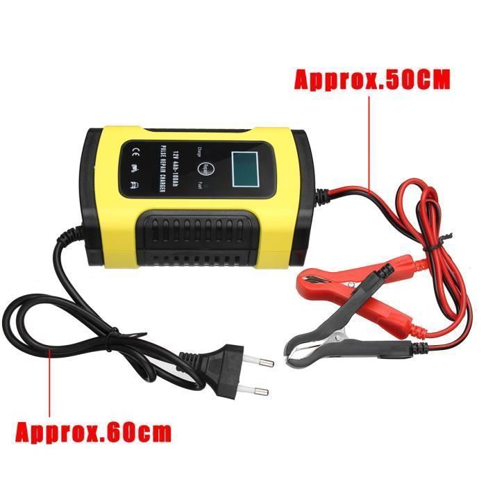 Cargador de baterías - Reparación de pantallas LCD - 12V 6A - Protección térmica - Universal - 3 etapas de carga
