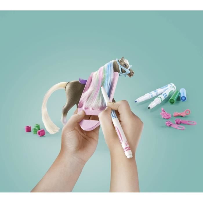 PLAYMOBIL 71640 Horsewoman with coloring horse mane, Horses of Waterfall, 19 pieces, Ages 5+
