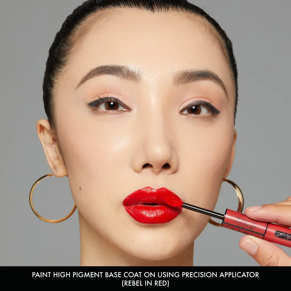 NYX Shine Loud Dwustronna pomadka do ust Rebel In Red