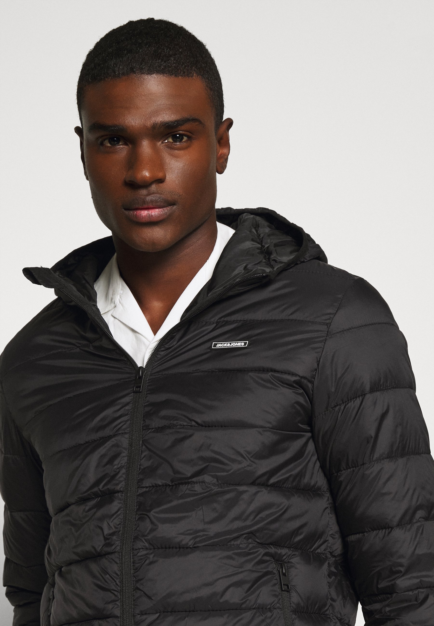 JJVINCENT PUFFER HOOD - Lett jakke - blackJack & Jones