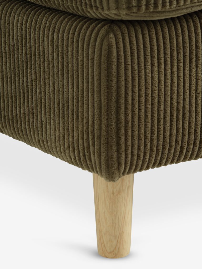 FALSLEV Sofa s ležaljkom FALSLEV maslinasti samt