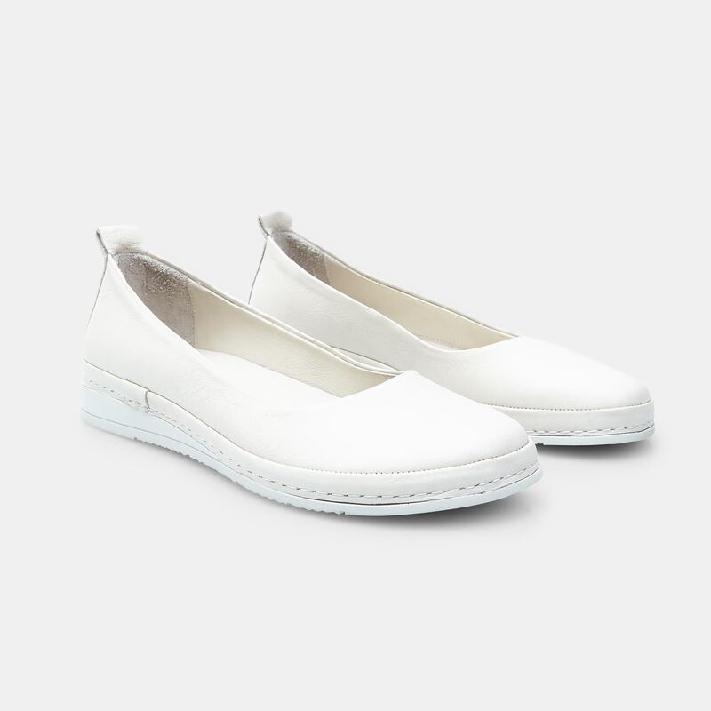 BATA Baleriny damskie skórzane