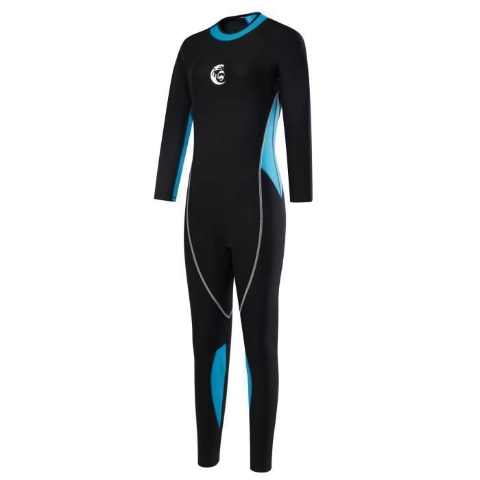 Women's 2mm Neoprene Thermal Wetsuit with Long Sleeves, One-Piece Suit for Diving, Surfing, and Snorkeling