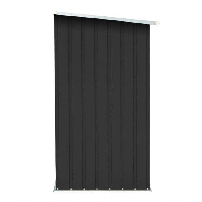 Abri de stockage à bois en acier galvanisé 163x83x154cm - VIDAXL
