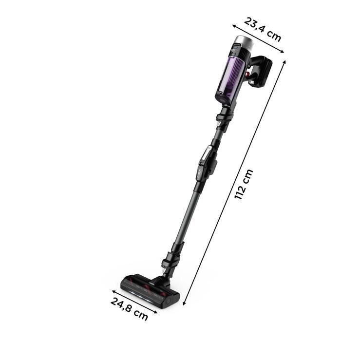 Aspiradora de mano inalámbrica multifuncional Rowenta, alto rendimiento, ligera, ajuste automático de potencia, tubo flexible RH2038WO
