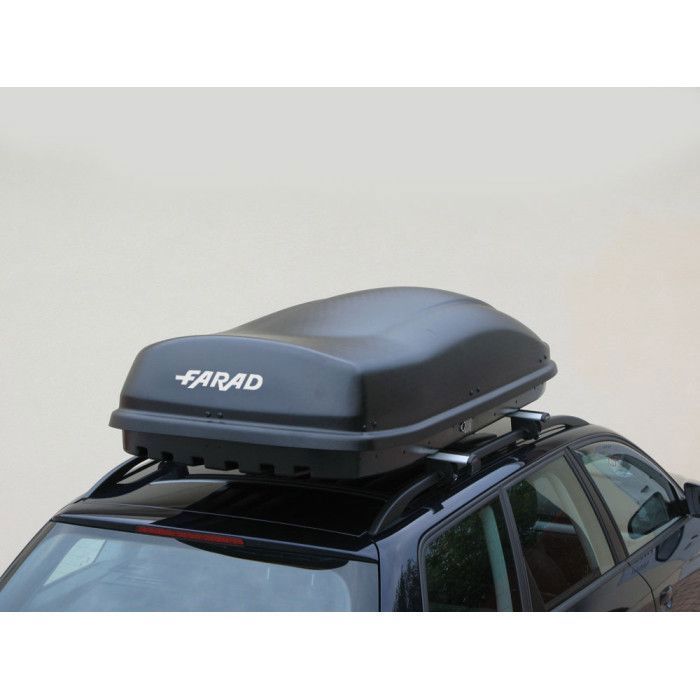 Cofre de techo negro Farad F3 480 LT con relieve